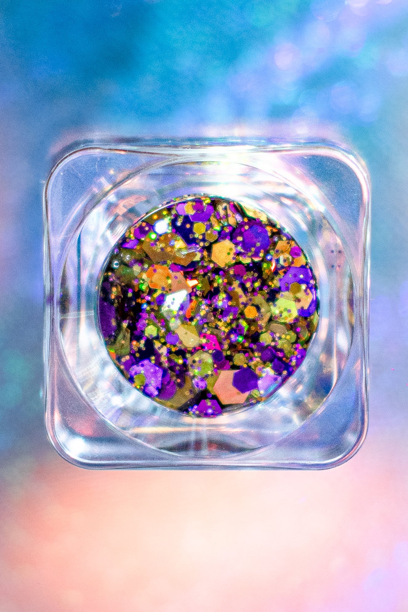 Purple Reign - Purple & Gold Glitter Gel