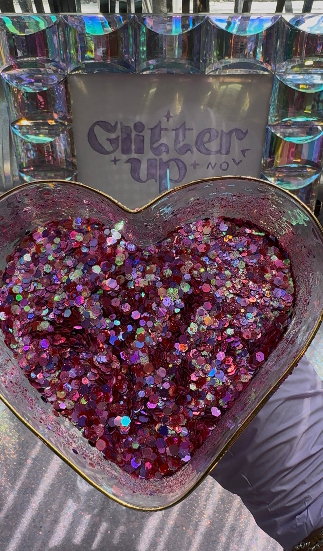 What an IRIS Wants (Pink, Purple, Red) Glitter Gel