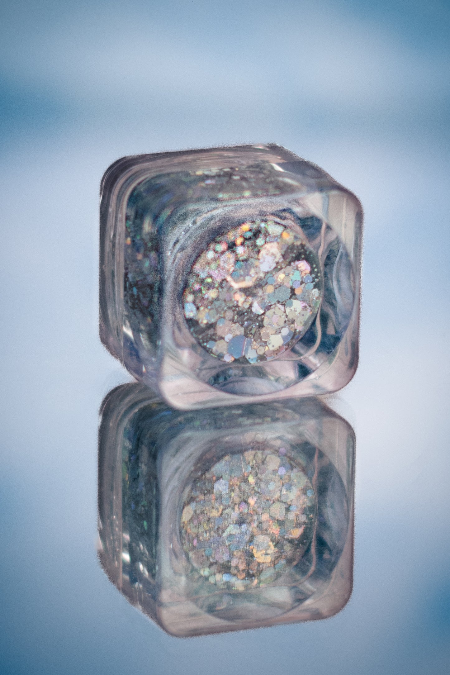 Disco Silver Glitter Gel