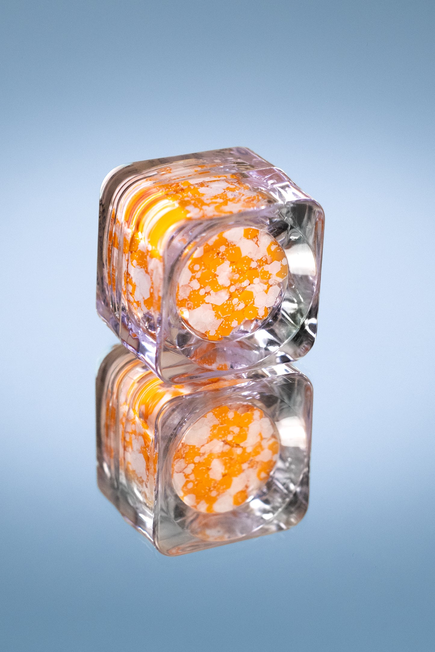 Rocky Top (Orange + White) Glitter Gel