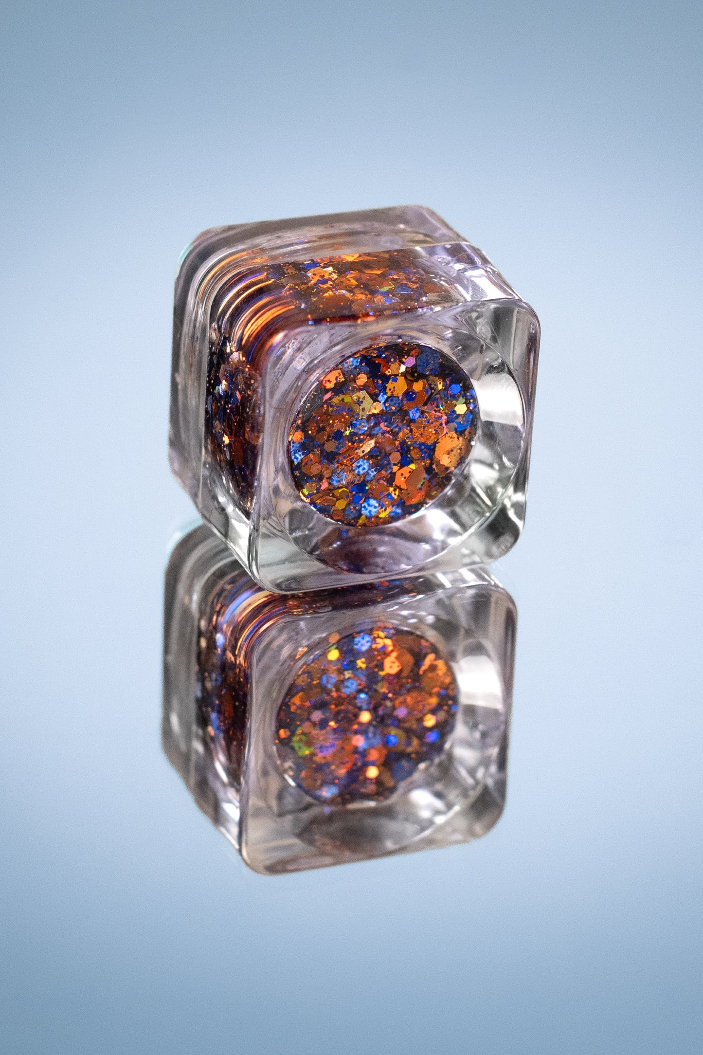 Tailgate Twinkle (Orange + Navy) Glitter Gel