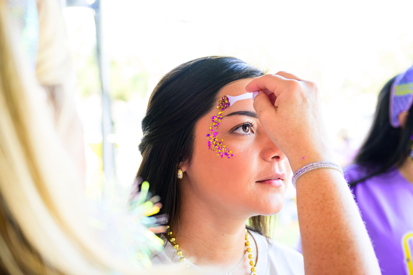 Purple Reign - Purple & Gold Glitter Gel