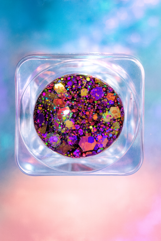 What an IRIS Wants (Pink, Purple, Red) Glitter Gel