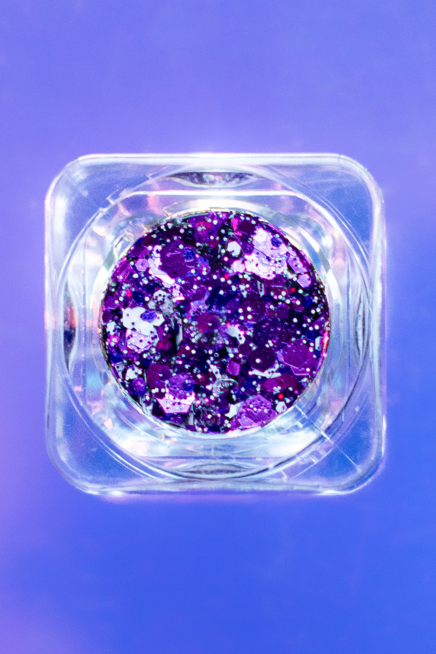 Violet Victory Glitter Gel (Violet Purple & White)