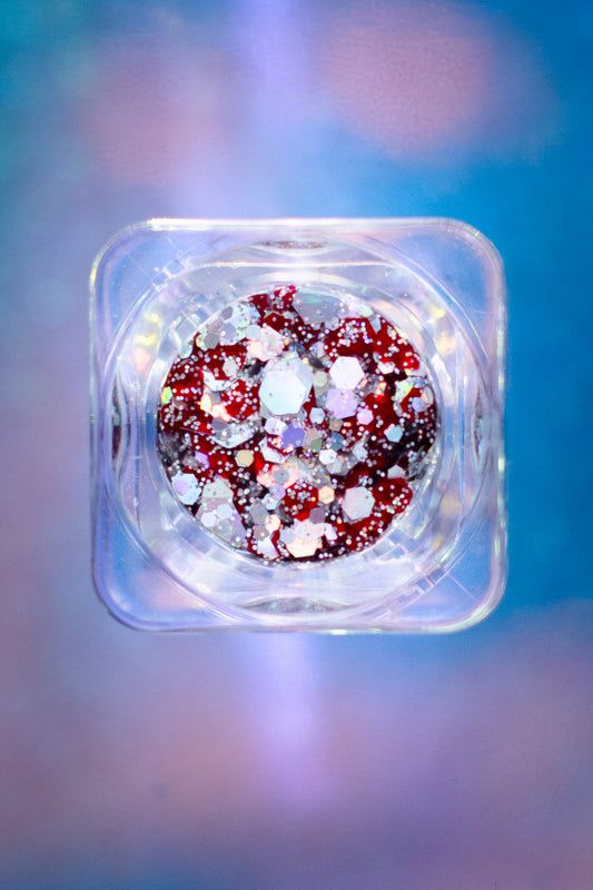 Crimson Glitter Glow