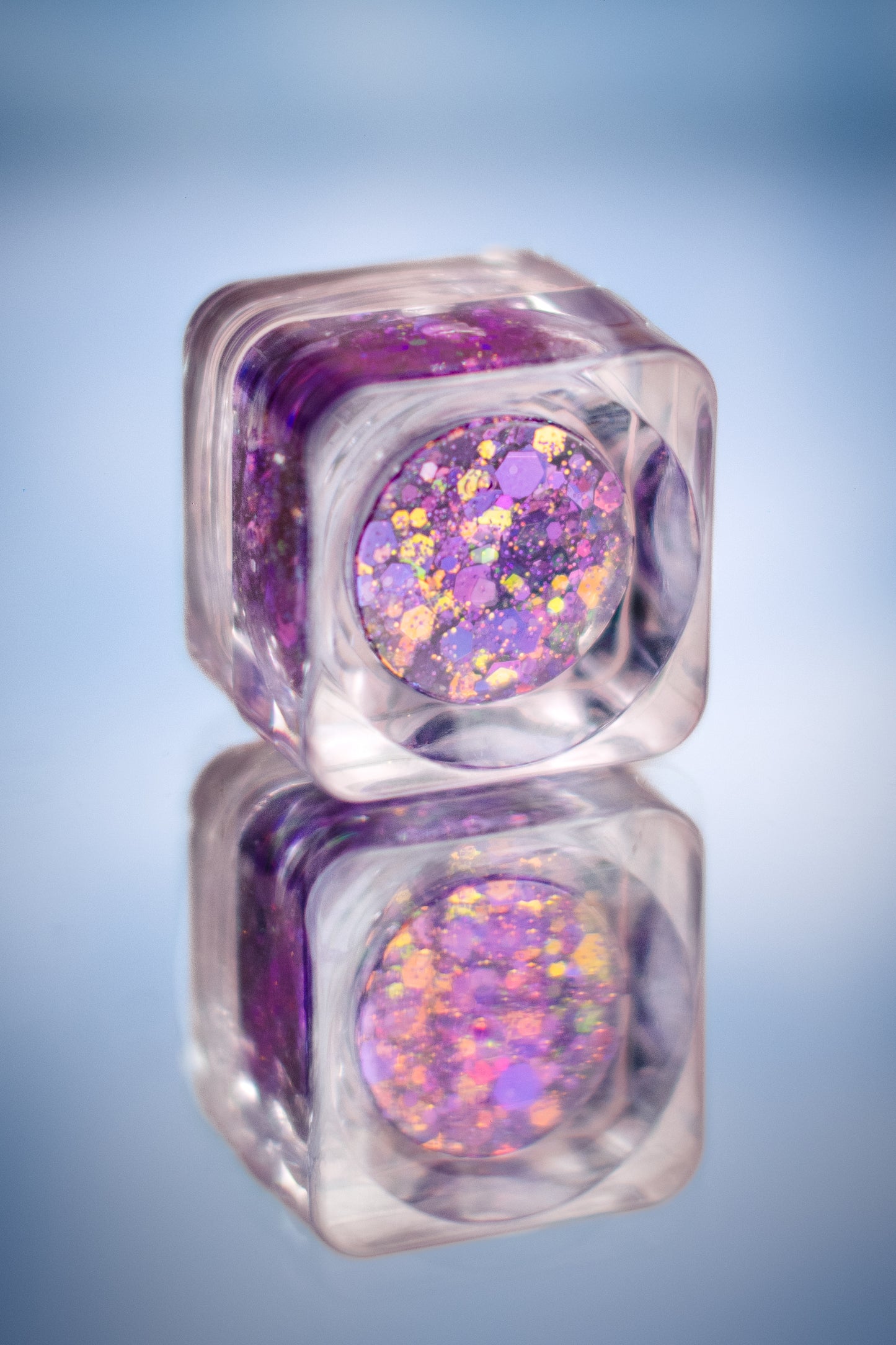 Iris Purple Glitter Gel