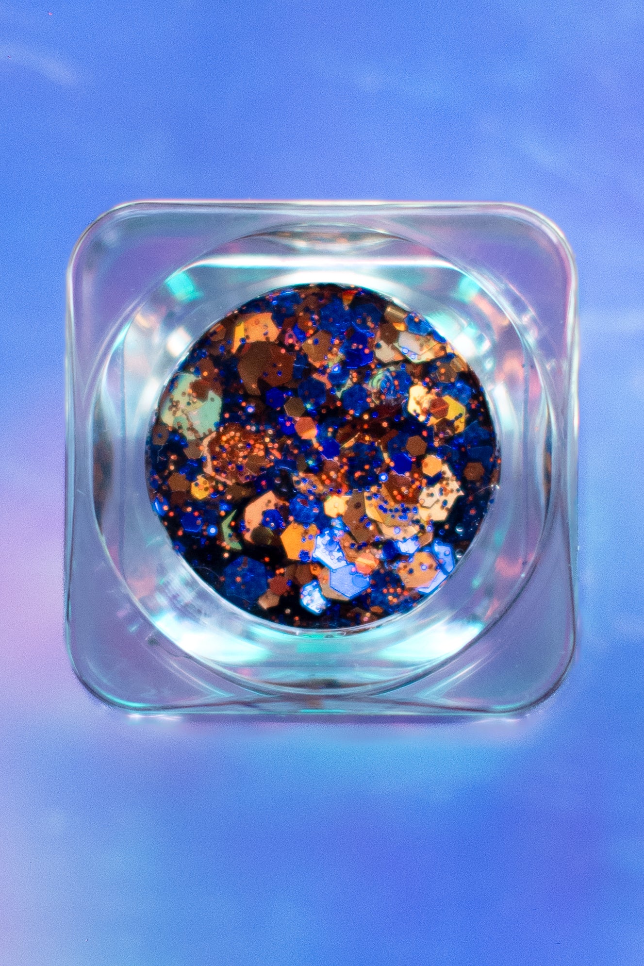 Tailgate Twinkle  (Orange + Navy) Glitter Gel