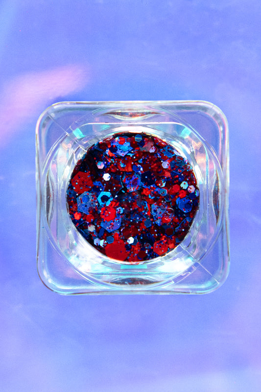 Gosh Almighty (Red + Blue) Glitter Gel